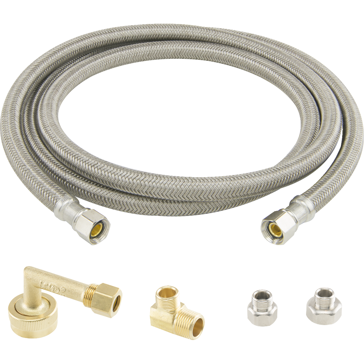 Dishwasher Kit 3/8 in. Compression x 3/8 in. Compression x Braided